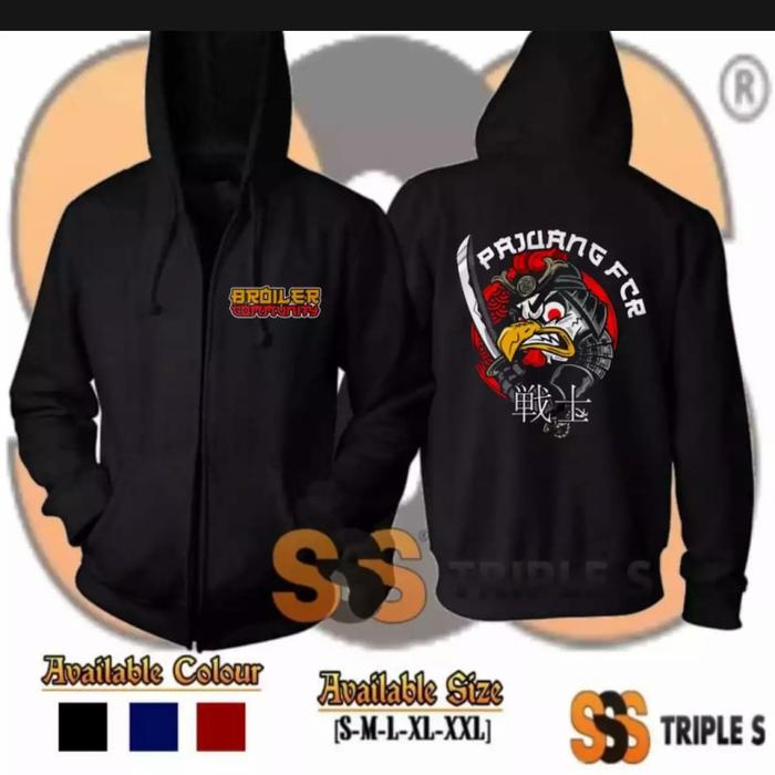 JAKET RESLETING BROILER COMMUNITY PEJUANG FCR - HOODIE ZIPPER PRIA