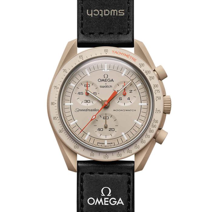 Swatch Omega Mission to Jupiter beige 100% original