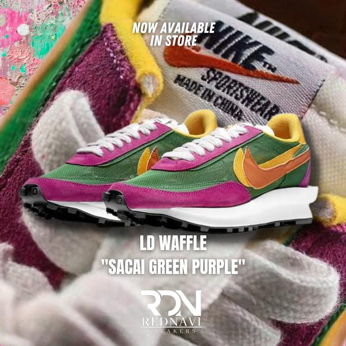 Nike Sacai Waffle Multicolor OG Pink Green Yellow