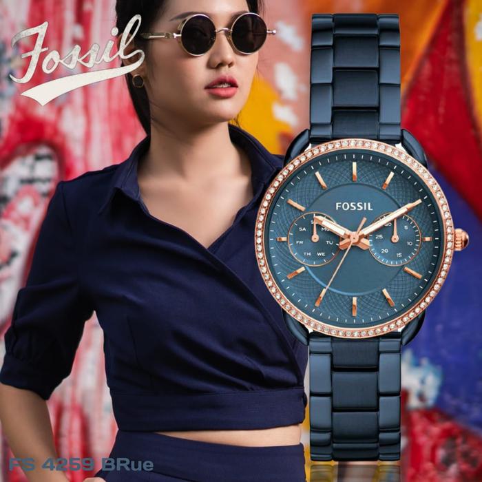 Jam Tangan Wanita Merek Fossill ES 4259 4258 Taylor Original 37mm
