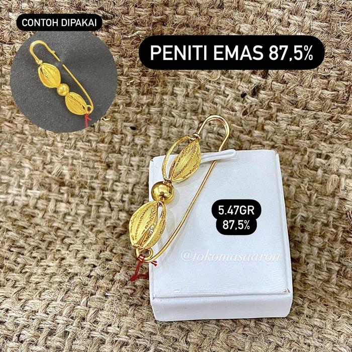 Peniti emas kendari 87,5% - peniti kendari emas 875