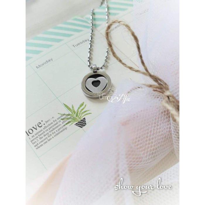 kalung aura heart mini mci original segel dijamin baru ion tinggi