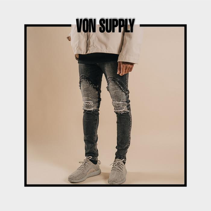 Rucas x Bimopd Camo Biker Jeans