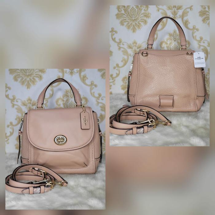 tas Coach Faye Backpack Pink Nude