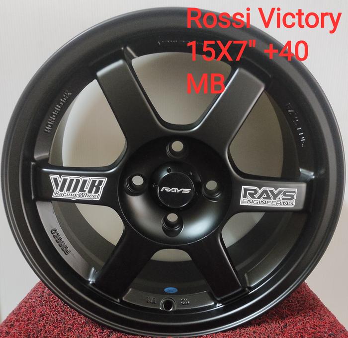 VELG TE37 RING 15 HITAM
