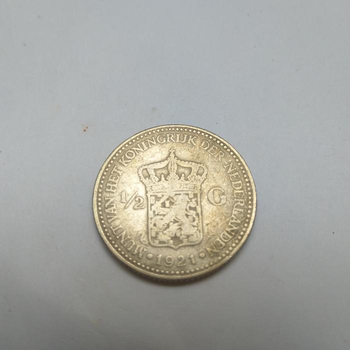 koin perak nederland 1/2 golden