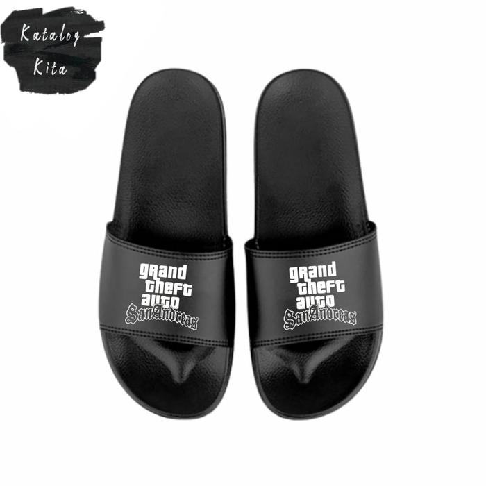 SANDAL SLIP ON | SENDAL SLOP | GTA SA GAME DISTRO SLIP ON PRIA WANITA