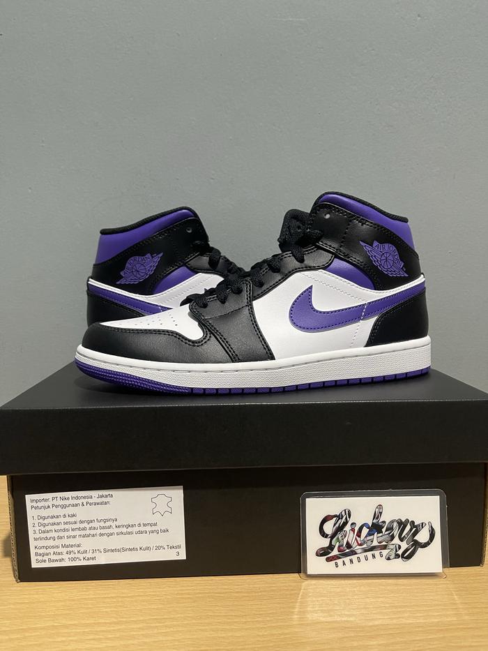 Nike Air Jordan 1 Mid Court Purple ORIGINAL