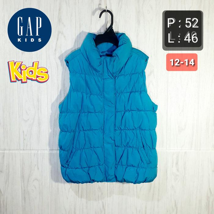 GAP Kids Vest Rompi Outdoor Motor Bulu Angsa Bulang Sintetis Second Original