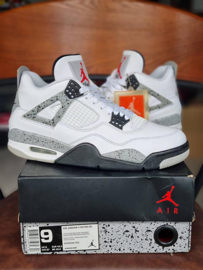 AIR JORDAN 4 WHITE CEMENT 2016