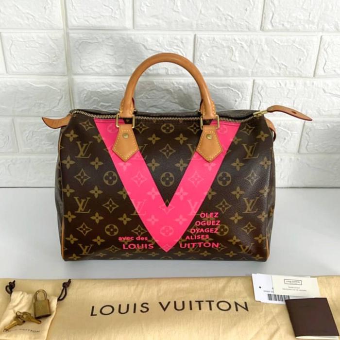 Excellent LV Bandou30 2015 Limited with dustbag, key, padlock, bookle