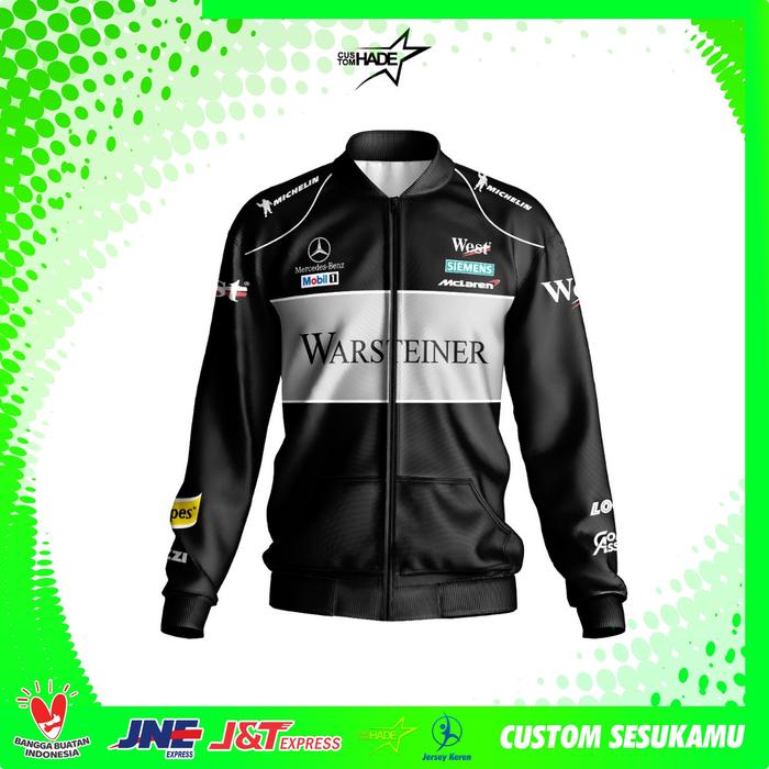 Jaket Bomber McLaren F1 Fullprint Customhade Jaket Bomber Custom Print