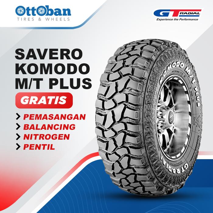 Ban GT Radial Savero Komodo MT Plush Ukuran LT 265/75 Ring 16