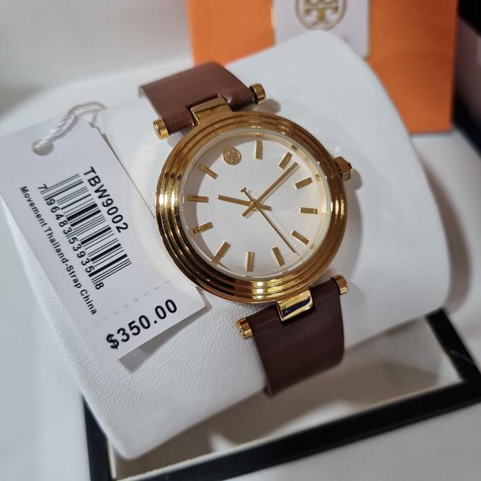 Jam Tangan Wanita Merk Tory Burch TBW 9001 9002 9003 9012 Kulit 36mm