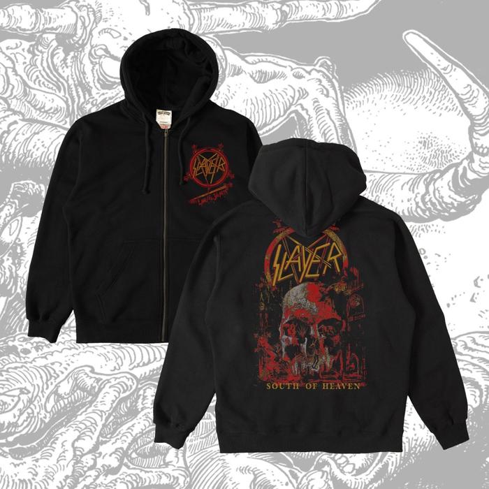 Jacket Zip Hoodie Lawless X Slayer South Of Heaven Cover Zh Size Xl
