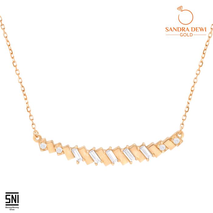 Kalung Baguette Vol.2 Sandra Dewi Gold NC210177