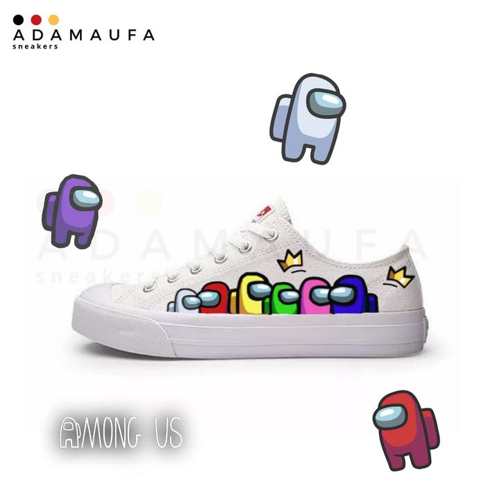 Sepatu Custom Pria Wanita Among Us Hand painting