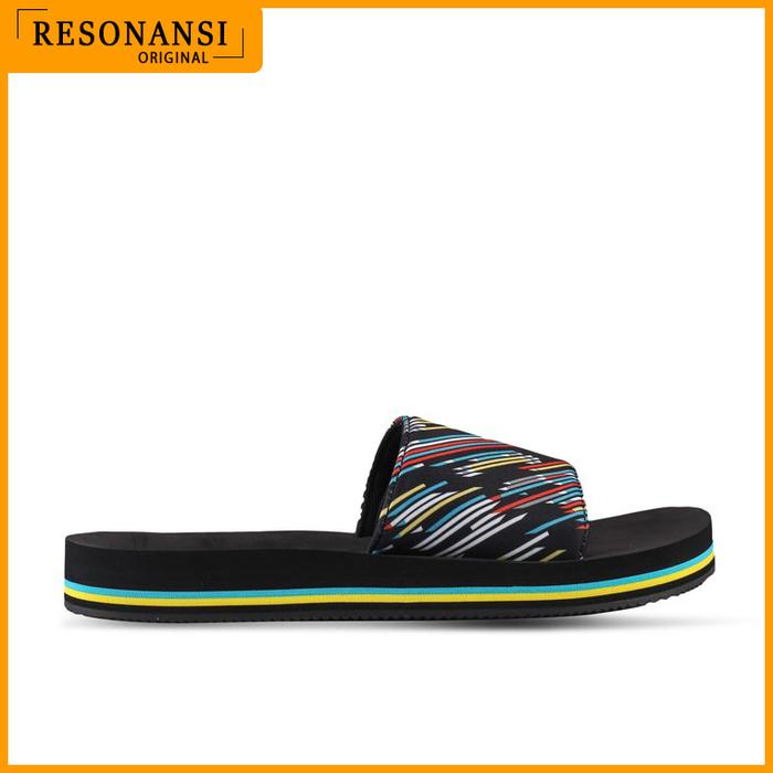 SANDAL TERBARU WANITA SUPERDRY ORIGINAL SWIM SPORTS SLIDE HITAM EMPUK