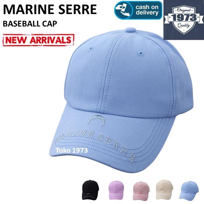 Baseball cap : MARINE SERRE - Topi Baseball Topi Pria Topi Wanita