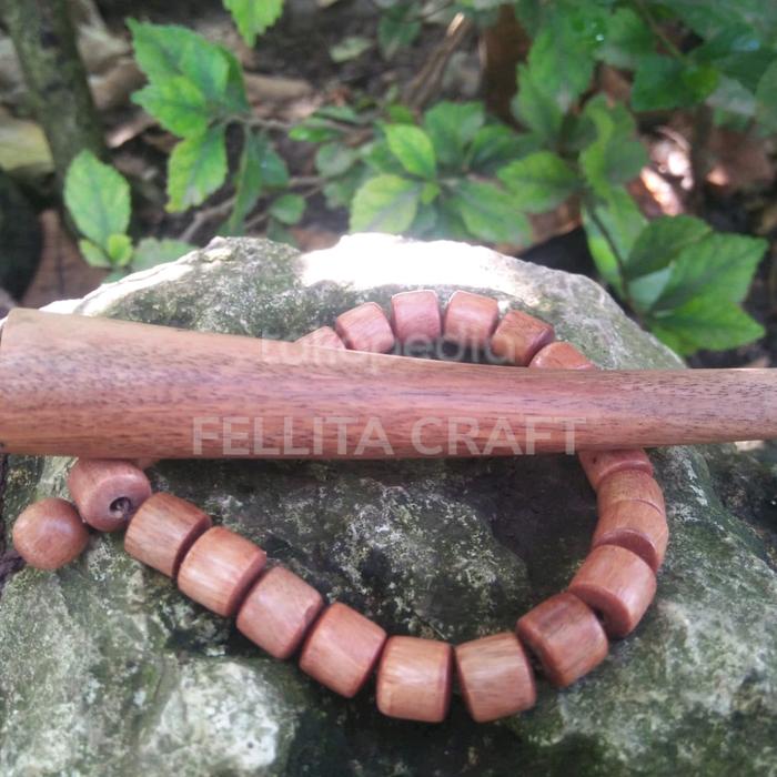 paket hemat pipa rokok+gelang kayu stigi laut wulung kualitas premium