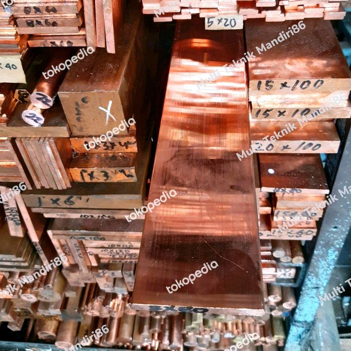 Plat Tembaga Busbar 15mm - tembaga murni