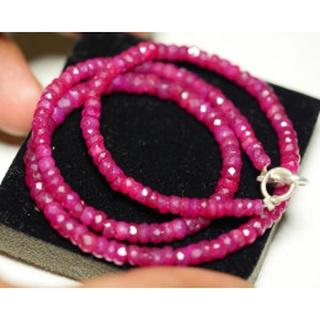 67.77 CRT BEAUTY NECKLACE RED RUBY GEMS COMPOSITE -