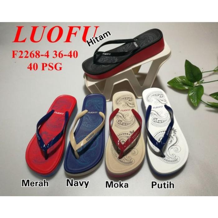 COD Sandal luofu wanita f2268 SENDAL JEPIT KARET WANITA LUOFU F2268-4