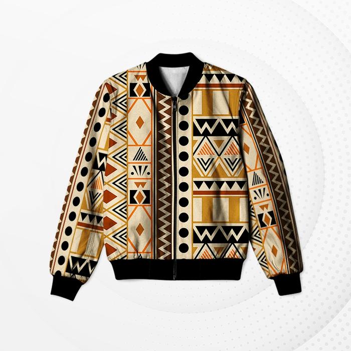 JAKET WANITA BOMBER MOTIF BATIK BUNGA