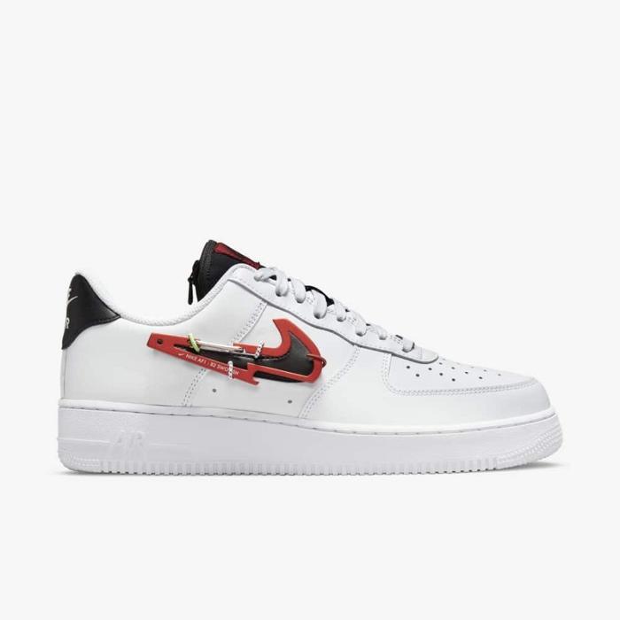 Nike Air Force 1 '07 Carabiner Swoosh Red Original Resmi
