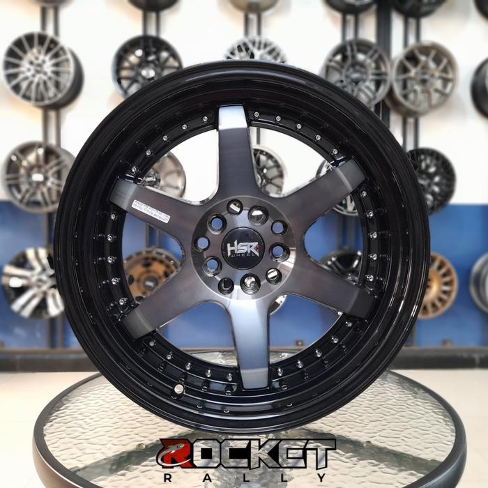 velg mobil celong murah ring 17 pcd 5x100 5x114,3 type HSR BORGO