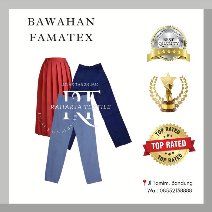Kain Seragam Sekolah Famatex Bahan Eceran Meteran