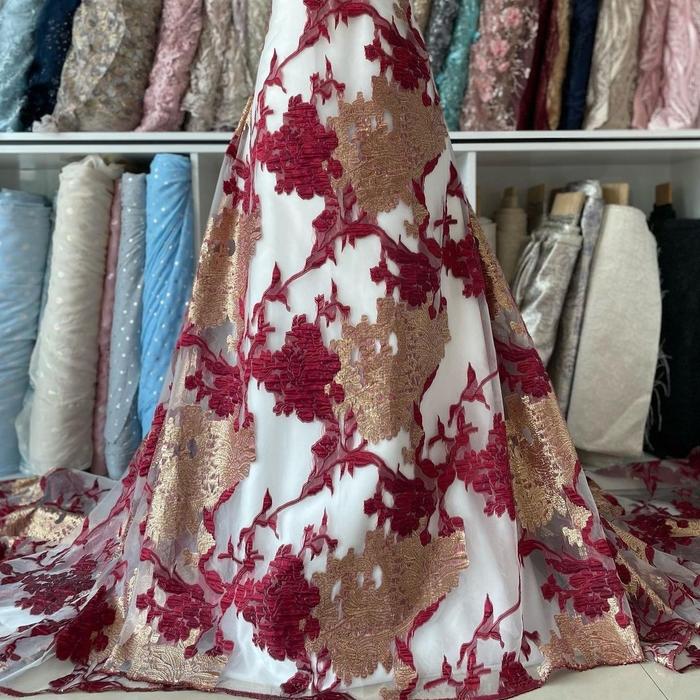 Organza Jacquard Abstract