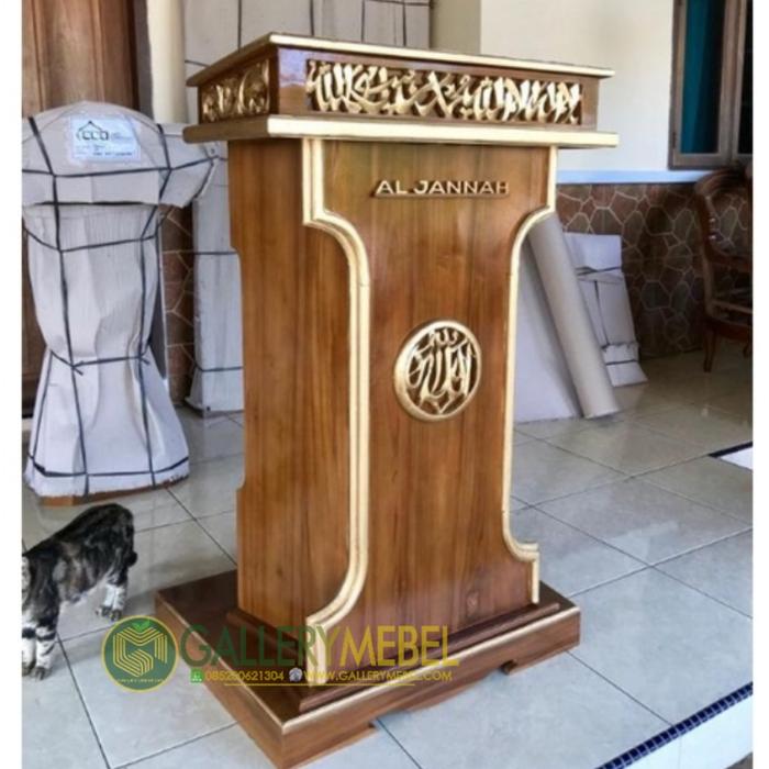 Podium Mimbar Khutbah Mesjid Minimalis - Mimbar Mihrab Khotib Masjid