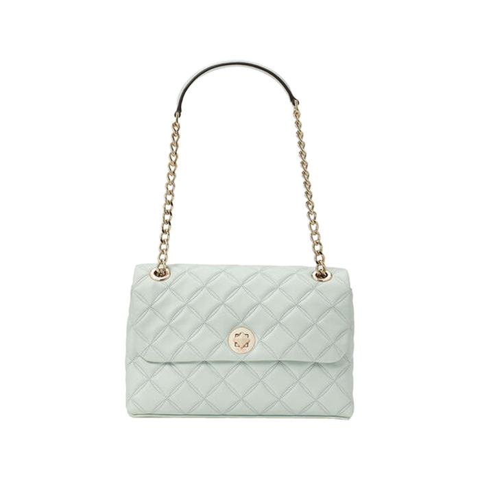 Tas Wanita Branded KS Natalia Medium Flap Shoulder Bag - Crystal Blue