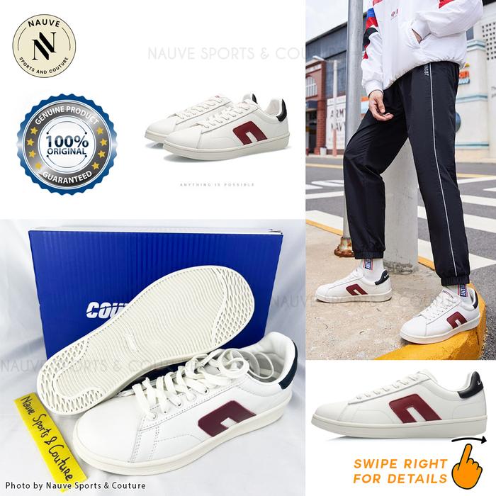 Sepatu Original CF Mens Little White Leather Sneakers - Li Ning AGCR455 New - Limited Edition