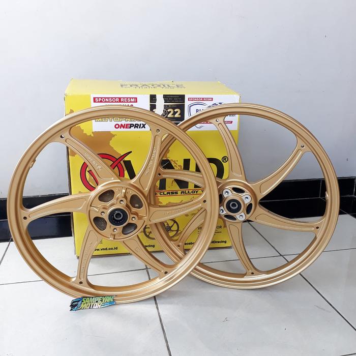 Velg Racing Set Suzuki RGV Satria R 120 2Tak VND Sixstar Gold Matte
