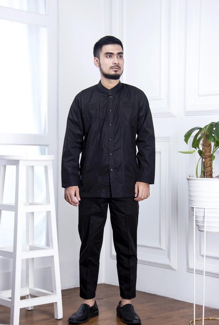 KEMKO / BAJU KOKO MODERN BASIC SAJJAD - AZKA HITAM