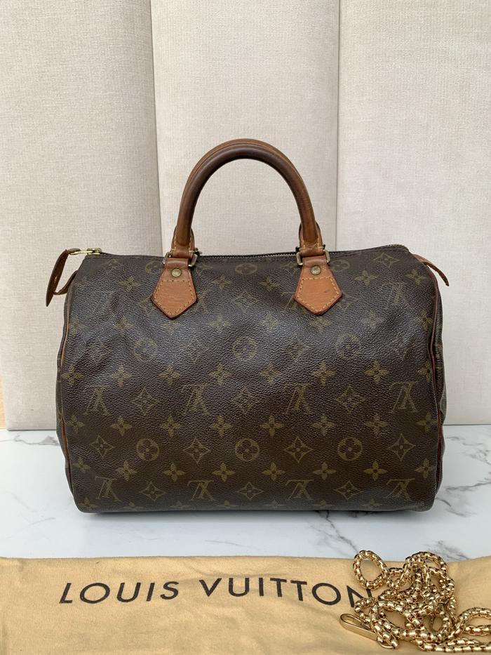 Lv louis vuitton speedy 30 original gucci dior balenciaga ysl fendi
