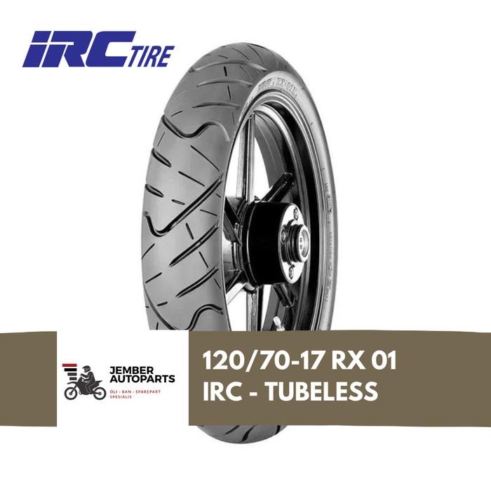 Ban Luar 120/70-17 RX 01 IRC Tubeless Motor Byson