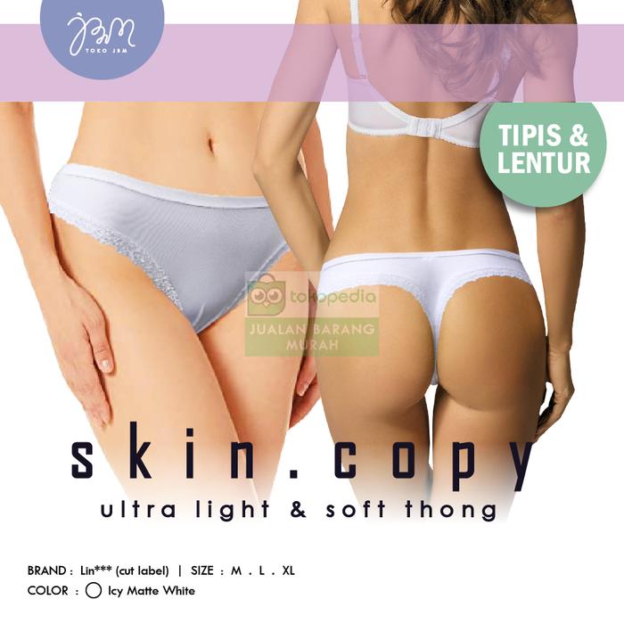 G String Putih / Thong Adem Lentur Branded / Celana Dalam Wanita Seksi