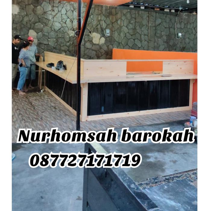 meja bar cafe/meja kasir murah/gerobak escrem