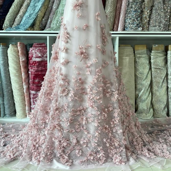Tulle Flower 3D Bordir