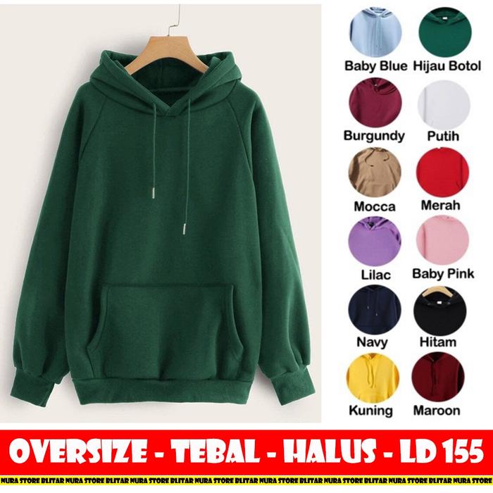 JAKET HOODIE PRIA SWEATERPOLOS JEMPER JUMBO XL HIJAU BOTOL COWOK KEREN