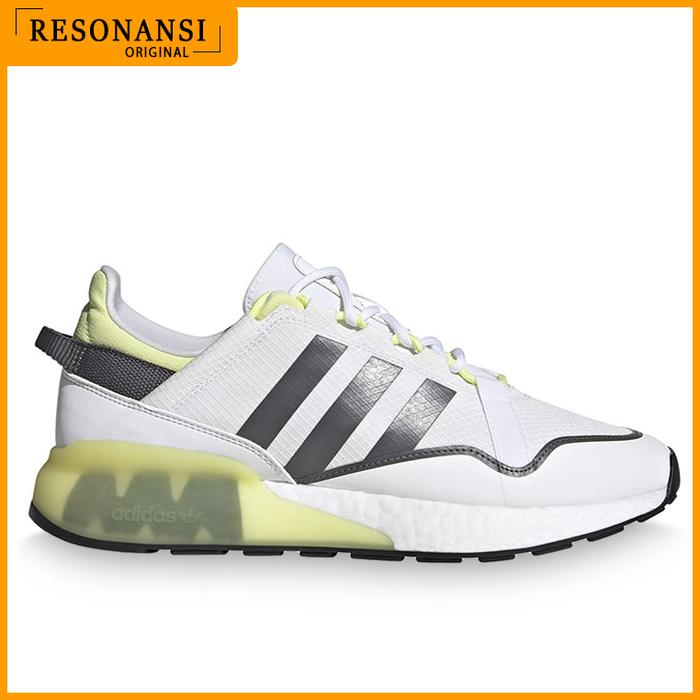 SEPATU PRIA TERBARU ADIDAS ORIGINAL SNEAKERS ZX 2K BOOST PUTIH EMPUK