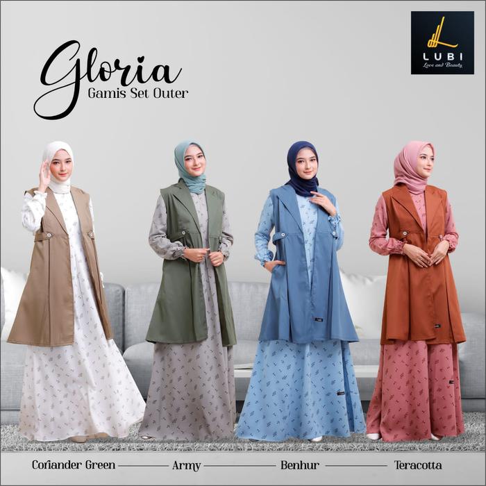 GAMIS SET OUTER LUBI GLORIA