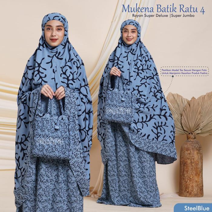 Mukena Batik Ratu 4 / Rukuh Batik / Telekung Batik by Fadira