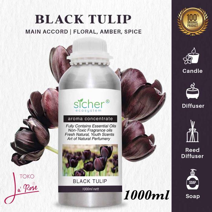 Aromatherapy Black Tulip 1000ml Essential Oil Natural Aroma Terapi 1L