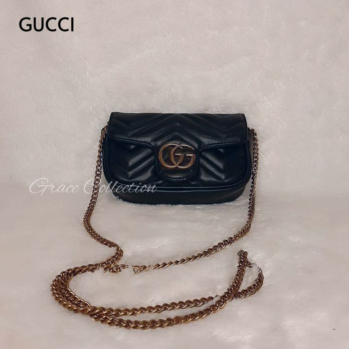 TAS WANITA BRANDED ORIGINAL - GC MARMONT MATELASSE LEATHER SUPER MINI