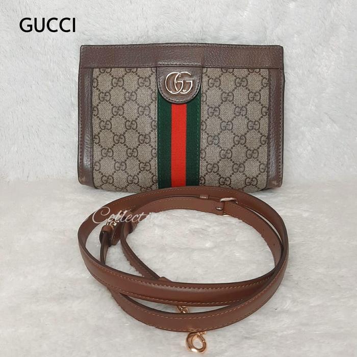 TAS WANITA BRANDED ORIGINAL - GC GG SUPREME OPHIDIA MINI SHOULDER BAG