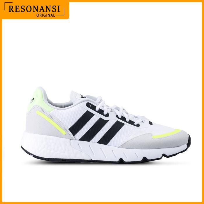 SEPATU PRIA TERBARU ADIDAS ORIGINAL SNEAKERS ZX 1K BOOST PUTIH EMPUK